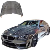 F06 F12 Carbon Fiber Hood forBMW 6 Series F06 M6 Engine Cover Carbon fiber PD style hood HM engine cover
