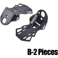 2PCS MTB Rear Seat Footrests Non Slip Folding Footboards Mounted on Back Wheel for Bicycle Passenger Comfort Safety