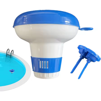 Floating Chemical Dispenser for Chlorine Bromine Tablets Adjustable Pool Spa Hot Tub Floater Cleaning Accessory