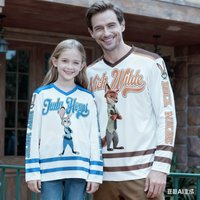 Disney Zootopia Nick & Judy Hocky Player Jersey Adult Kids Long Sleeve T-Shirts Breathable Quick-drying Comfy Soft Strentchy