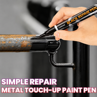 Black Touch Up Paint Pen Car Interior Repair Tool Fix Scratches Dashboard Steering Wheel Leather Seat Color Restoration