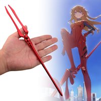 29cm Metal EVA Katana Spear of Longinus Asuka Evangelion-01 Anime Ninja Knife Blade Real Japanese Katana Samurai Sabre Toy Gift