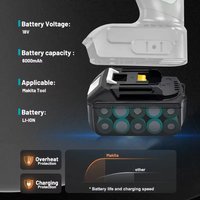 2026 Original Makita 6000mAh Akku, heiß begehrter 18V Werkzeugakku, austauschbar für DHR202 DJV182 DDF487 DTW700 DGA404 DTD173