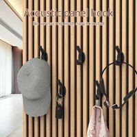 Set of 3 Soundproofing Panel Hooks - Drill-Free Design, Heavy-Duty Wall-Mounted Hooks for Studio Foam Panels and Office Soundpro