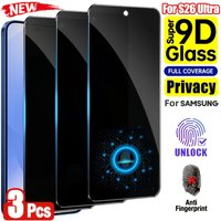 NNBILI 3Pcs Privacy Tempered Glass Screen Protectors for The for Samsung Galaxy S26 S25 S24 Series, Fingerprint Unlock Support