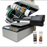Inkjet UV printer Lclm, CMYK, 6colors 60*90CM flatbed UV printer with Epson heads A1 UV DTF printer for Acrylic glass printing