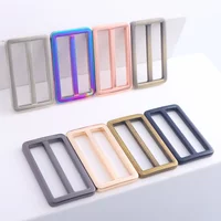 5pcs Metal Slider Tri Glide Adjust Belt Buckle for Purse Strap Webbing Shoes Clothes Leather Part Accessories