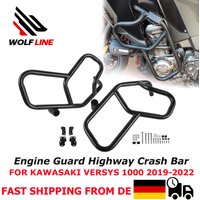 Barres de protection WOLFLINE pour Kawasaki Versys 1000/SE 2019-2024 pour Versys1000 SE Protection du moteur Pare-chocs Cadre de protection Kits de barres