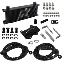 Fits For VW Golf 14 Row Oil Cooler Kit R GTI MK5 MK6 03-08 & AUDI A3/S3 06-08 EA113 Bolt On Upgrade Billet Aluminium