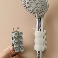 4pcs Silicone Suction Shower Holder – No Drill, Strong Adhesion, for Handheld Sprayers