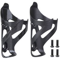 Full Carbon Fiber Bicycle Ultralight Water Bottle Cage, Carbon Bottle Holder Anti-Slip for MTB Road Bike Cycle Equipment