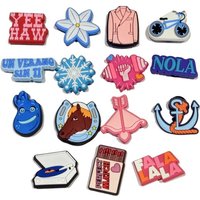 AliExpress Happye&TiTi 1-15pcs Snow Match Bicycle Dumbbell Horse PVC Sandals Shoe Charms Accessories Kids Shoes Buckles Fit Wristbands Birthday Present