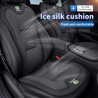 Car Seat Cushion Cover Breathable Ice Silk Seat Protector Pad For Skoda VRS Octavia Citigo Kamiq Karoq Kodiaq Scaia Yeti Superb