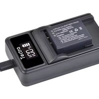 1600mAh DMW-BCD10 CGA-S007E CGA-S007 Battery & LED Charger for Panasonic Lumix DMC TZ1 TZ2 TZ3 TZ4 TZ5 TZ15 TZ50 Camera
