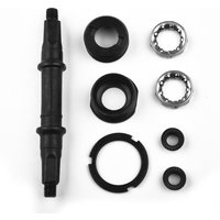 Bike Bicycle Bottom Bracket Axle Set For 68mm BB Shell Multi-Size Steel Square Hole With Cups Bearings Holder Cycling Components