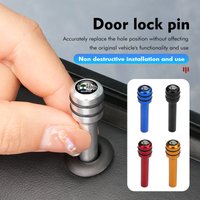 2/4pcs Car Alloy Door Lock Pin Security Insurance Accessories For AMG W202 W212 W213 W220 W221 W222 C180 C200 C260 C300