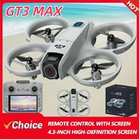 Dron 2025New GT3 MAX 8K HD 4.3 z pilotem, trybem bezgłowia i funkcją 360 ° Zabawki Quadcopter z Funkcją Skręcania Mini Dron Prezent dla Dzieci