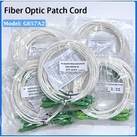 KATORD SC/APC Fiber Optic Patch Cord 1/1.5/2/3Mt SM G652A2 SX Core 3.0mm with White LSZH Jacket Fiber Optic Garter For FTTH