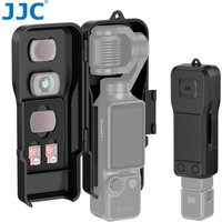 JJC Pocket 4 Protective Case for DJI Osmo Pocket 3 4 Accessories Screen Lens Protector Flip Cover w 3 Magnetic Filter 2 TF Slots