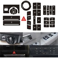 1 Set Headlight Adjustment Button Sticker Repair Worn Knob Switch For A2 96-03 Radio Clima ESP Button Repair Decal Sticker