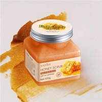 500g Honey Exfoliating and Cleansing Scrub, Rich in Honey Extract, with a Charming Aroma, Long-Lasting Fragrance, and an Ice Cream-Like Texture That Leaves Skin Feeling Fresh. the Fine Scrub Particles