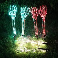 Halloween Skeleton Hand Insertion Ghost Skull Halloween Courtyard Decoration Props and Ornaments Luminous Ghost Hand Insertion