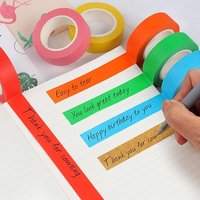 15M Colored Masking Tape Painting Painters Tape for Artist Decorators Indoor Decorating Crafts Spraying Adhesive Paint Tape