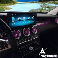 12.8" Ultra-thin Screen Linux Navigation Carplay Auto For Mercedes Benz C Class W205 GLC X253 C180 C200 C220 C300 C350 2015-2018