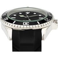 Japan Movement No Logo 40mm Rotating Bezel Rubber Strap Quartz Analog