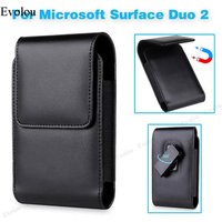 Belt Clip Pouch Case For Microsoft Surface Duo 2 Waist Leather Cases Holster Phone Bag For Microsoft Surface Duo 2 Cover