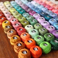 Taille Rhapsody # 8 perles coton Crochet fil broderie artisanat aiguille point de croix coton égyptien mercerisé 12 boules ensemble