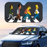 S-Simpsons Sun Visor Foldable Car Windshield Sun Shade UV Protection Reflective Heat Insulation Reusable Cover