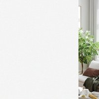 Fenster-Sichtschutzfolie, nicht klebend, Milchglas-Fensterfolie für Badezimmer, statisch haftende, wärmeblockierende Aufkleber für Zuhause, mattweiß