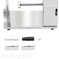 Manual Potato Spiral Cutter Stainless Steel Tornado Potato Machine with 4 Blades Potato Twister for Curly Fries 2.5-3mm Thicknes