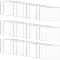 50 Pcs Clear Miniature Bases 25x25mm Square Acrylic Action Figure Display Bases 2mm Thick Miniature Bases Blank Acrylic Mini