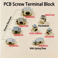 10/20PCS PCB Screw Terminal Block Square Copper Terminal Multiple Sizes Available 4.5x5.5x6 5x5x5 5x5x6 6x6x6 6x6x7 8x8x9