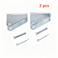 2 PCS U-Type Linear Actuator Mounting Bracket Metal Support Holder with Pin for Electric Push Rod DC Actuator