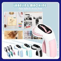3D Label Printer Embossing Label Tape Manual Labeller Typewriter Portable Manual Label Maker Vintage Embossing Label Maker