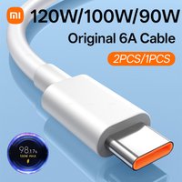 Xiaomi 120W original 6A Usb Type C Cable 100W 90W Turbo Fast Charger Mi 17 15 14 13 Pro 12 Ultra Poco f7 X7 x8 Redmi Note 14 A5