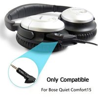 Replace Adapter Cable Neutral Black Bluetooth Receiver Compatible Headphone Cable for Bose QuietComfort QC15 Headphone
