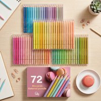 72 Macaron/metallic/oil/watercolor Oil-based Colored Pencils Set for Adult Professional Coloring