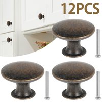 12 pièces boutons Vintage poignées d'armoire en alliage de Zinc tiroir poignées de remplacement meubles placard porte matériel bricolage boutons