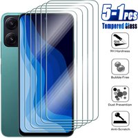 5-1Pcs Tempered Glass For Xiaomi Redmi Note 15 Pro 5G 14 13 12 11 10 9 10S 14S 15R 15C 14C 13C 12C 10C 12R Screen Protector Film
