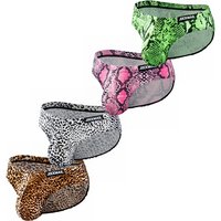 4 pièces imprimé léopard Sexy slips hommes sous-vêtement bikini Slip Hombre Calzoncillos Hombre Kinckers hommes slips pochette Cuecas sous-vêtements