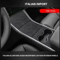 For Tesla Model 3 2017-2020 Car Central Console Gear Shifter Panel Modifed Decorative Cover Pad Sheath Shell Sticker