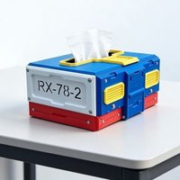 New Paper Box Mobile Warrior Peripheral Tissue Box Storage Decoration 3d Printing Phone Stand Yuanzu Zhagu Desktop Ornament Gift