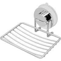 Bathroom Vacuum Suction Cup Silver Soap Holder Cup Box Dish Soap Storage Saver Shower Tray Bathroom Accessories