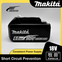 100% Makita 18V Battery 6Ah Replaces Lithium-Ion Battery Pack for Makita 18V LXT Cordless Drillswith BMS Protection
