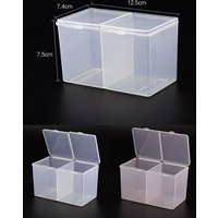 Portable Storage Box Nail Accessoires Wipes Cotton Pads Swab Rods Container Case Nail Art Toos Organizer