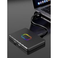 RGB Dual Bays M.2 Nvme&NGFF SSD Enclouse Case 10Gbps USB3.2 Transfer Docking Station M2 PCIE Sata SSD Disk Box Adapter for PC